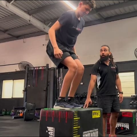 Young Knights training session